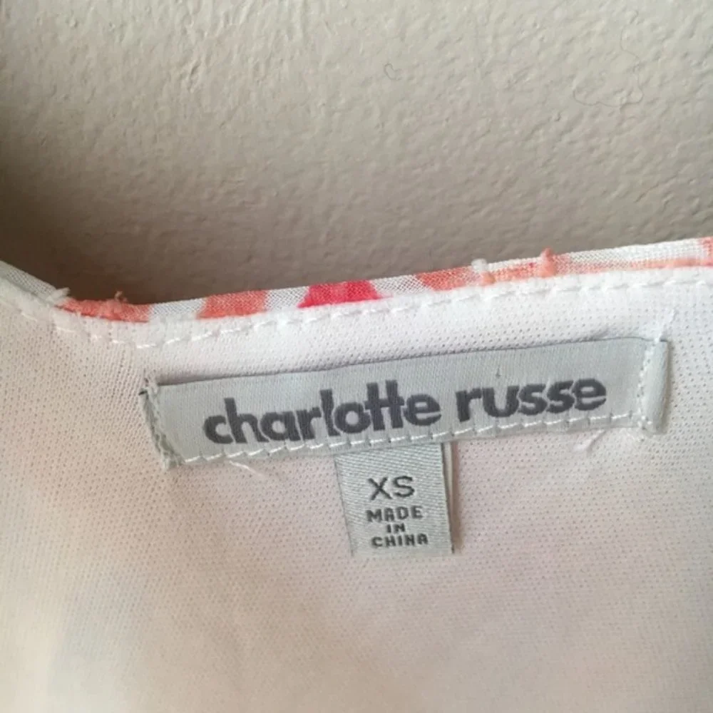 Charlotte Russe Tropical Floral Chiffon Dress - Picture 3 of 4